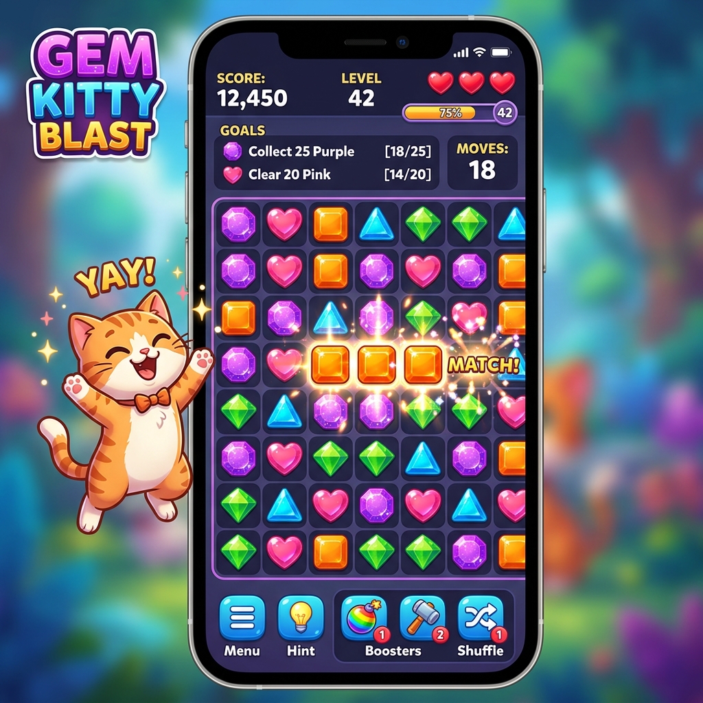 Puzzlefuture เกมเพลย์ - ต่อบล็อกสีสัน